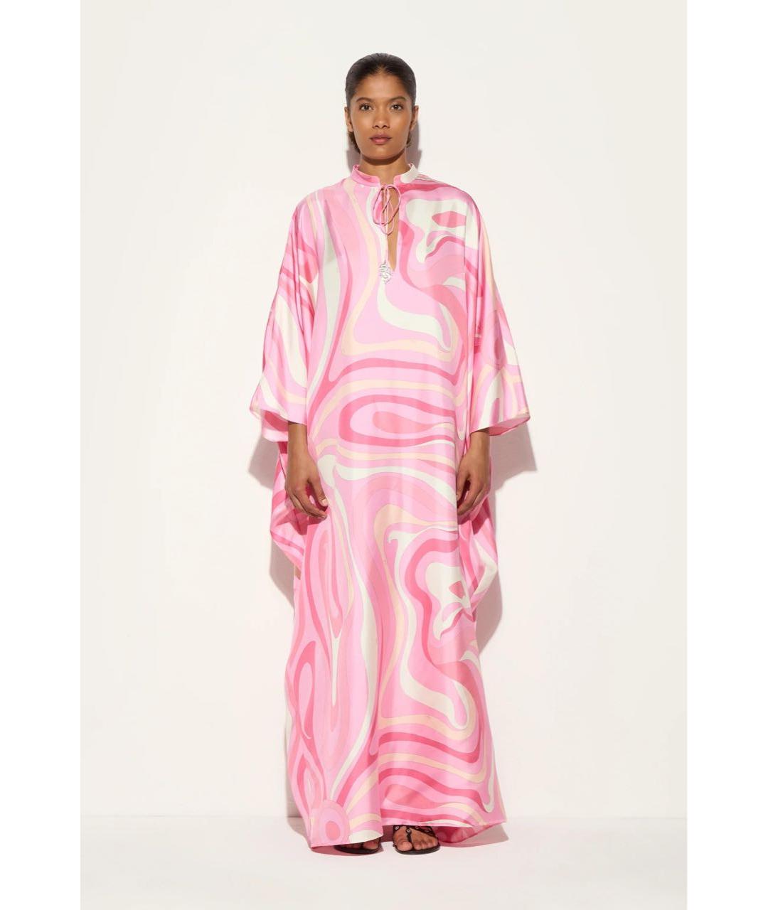 EMILIO PUCCI Розовая шелковая туника, фото 3