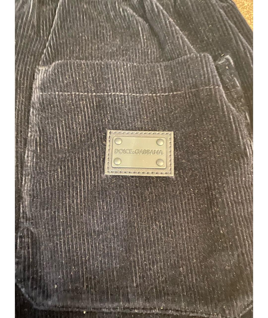 DOLCE & GABBANA KIDS Темно-синие хлопковые детские джинсы, фото 3