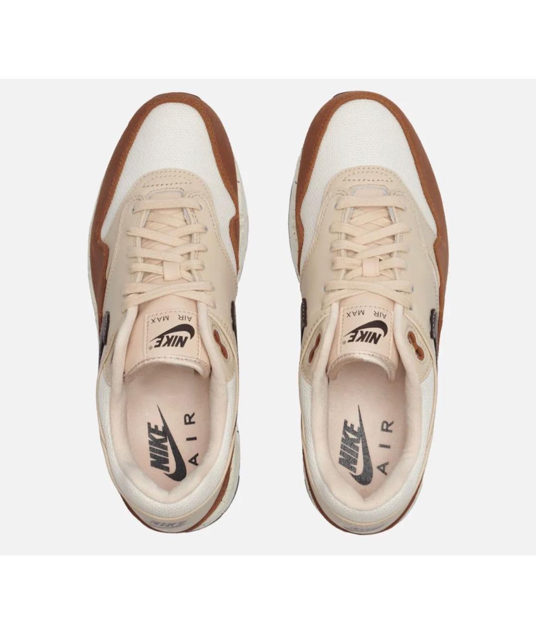 NIKE Бежевые замшевые низкие кроссовки / кеды, фото 3