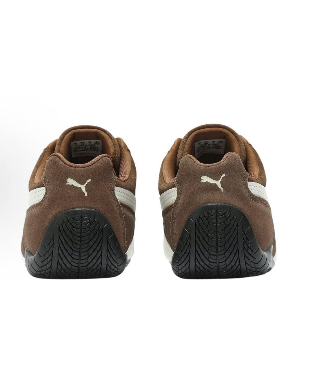 PUMA Коричневые замшевые кроссовки, фото 4
