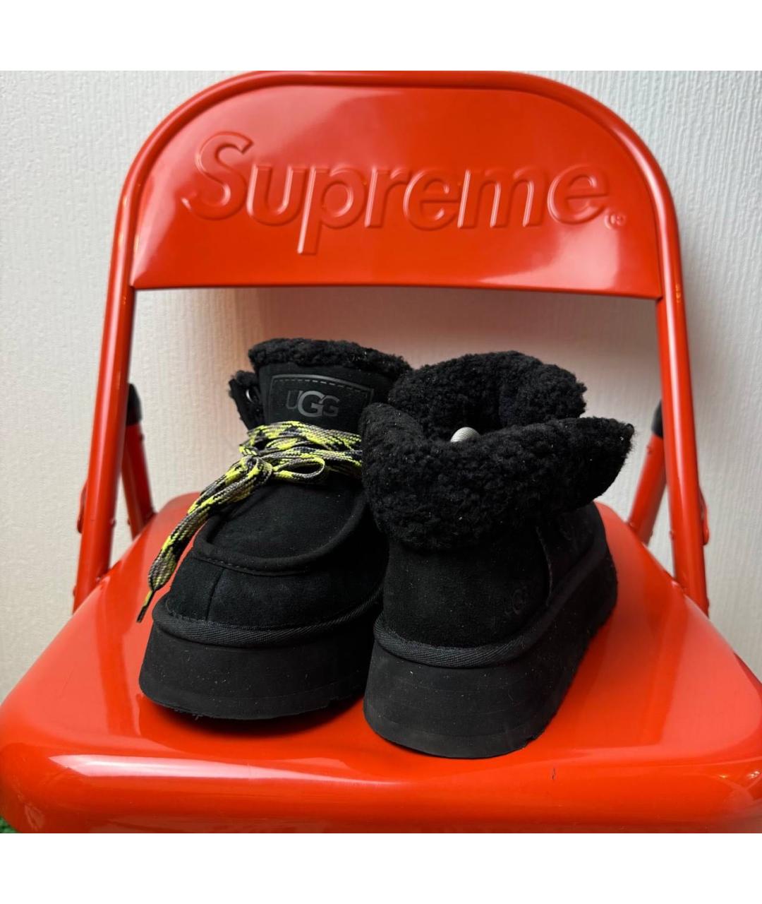 UGG AUSTRALIA Черные замшевые ботинки, фото 3