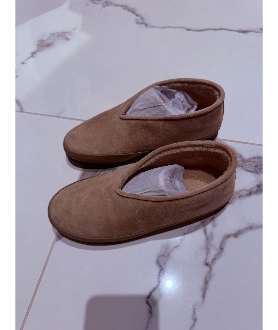 12 STOREEZ Бежевые замшевые лоферы, фото 7