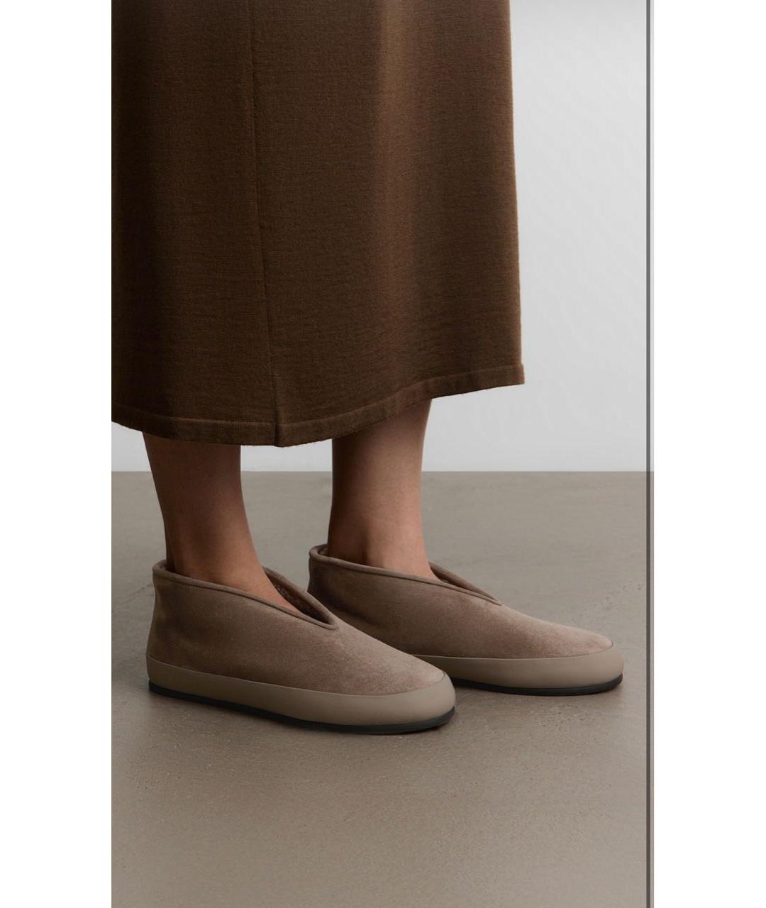 12 STOREEZ Бежевые замшевые лоферы, фото 4