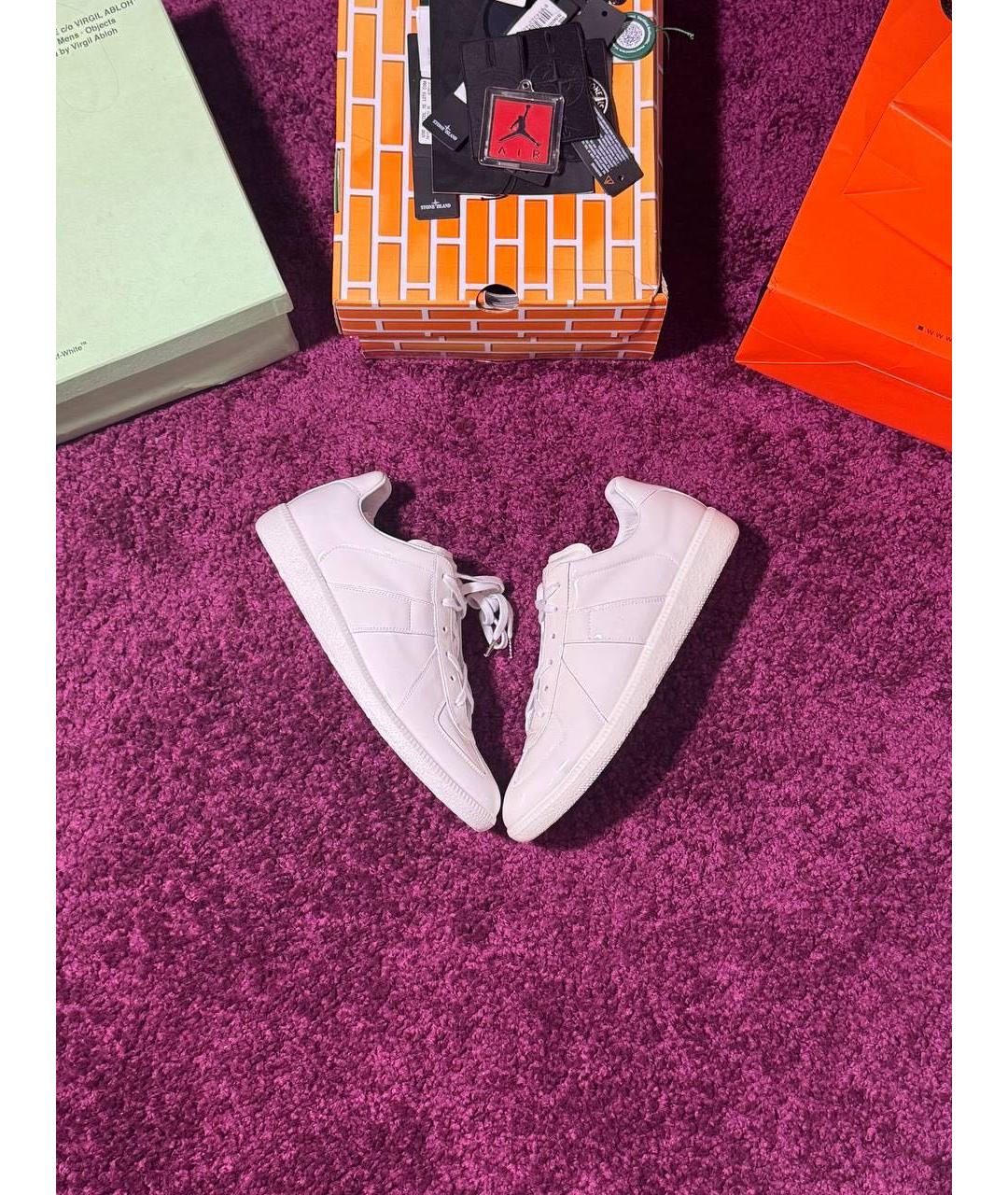 MAISON MARGIELA Белые низкие кроссовки / кеды, фото 6