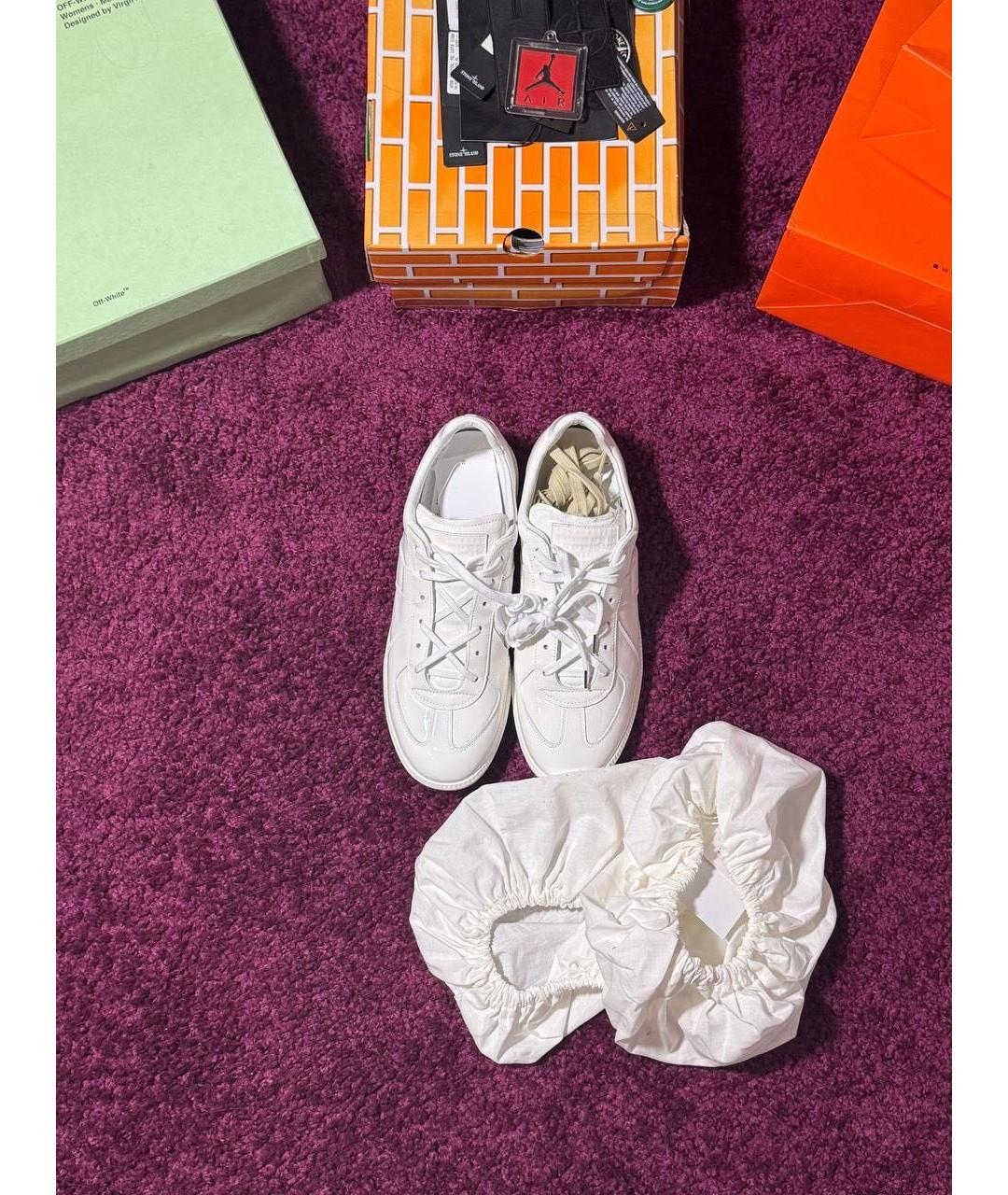 MAISON MARGIELA Белые низкие кроссовки / кеды, фото 4