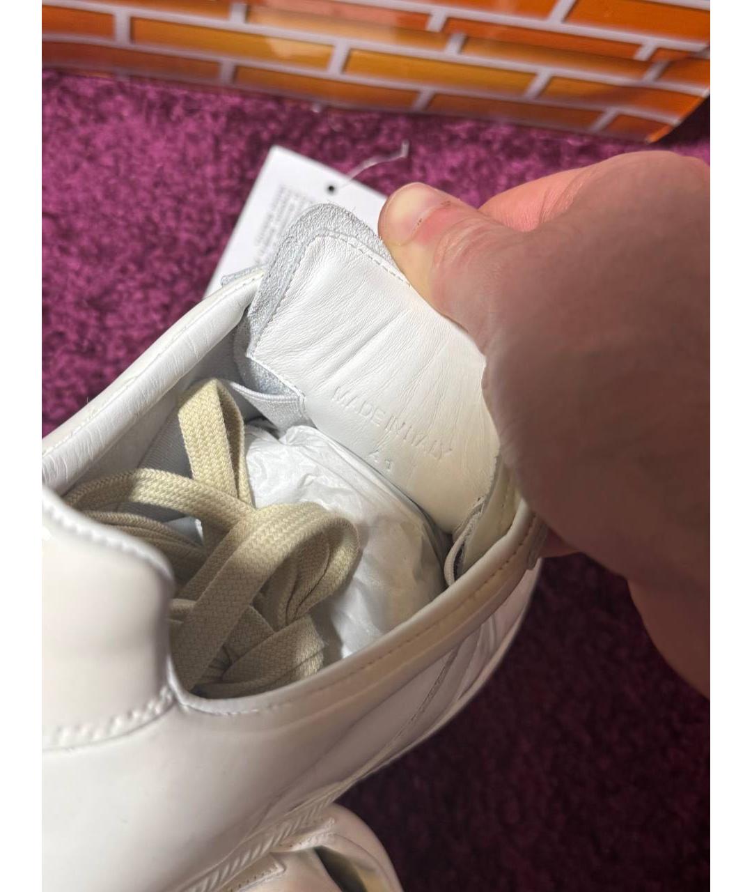 MAISON MARGIELA Белые низкие кроссовки / кеды, фото 5