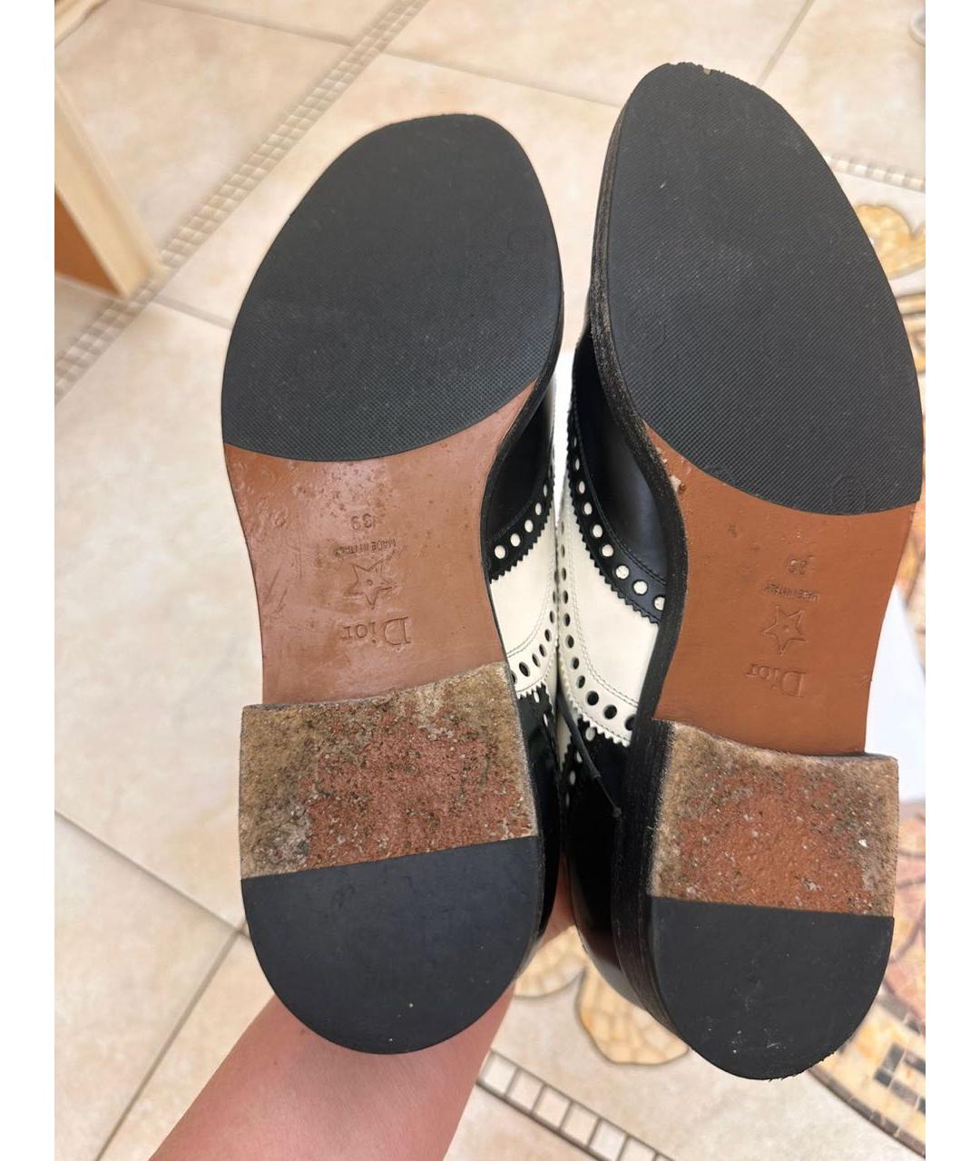 CHRISTIAN DIOR Мульти кожаные брогги и оксфорды, фото 5