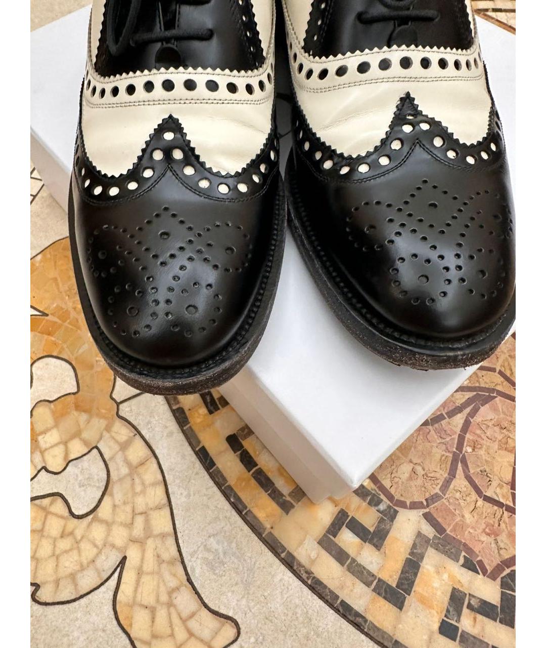 CHRISTIAN DIOR Мульти кожаные брогги и оксфорды, фото 2