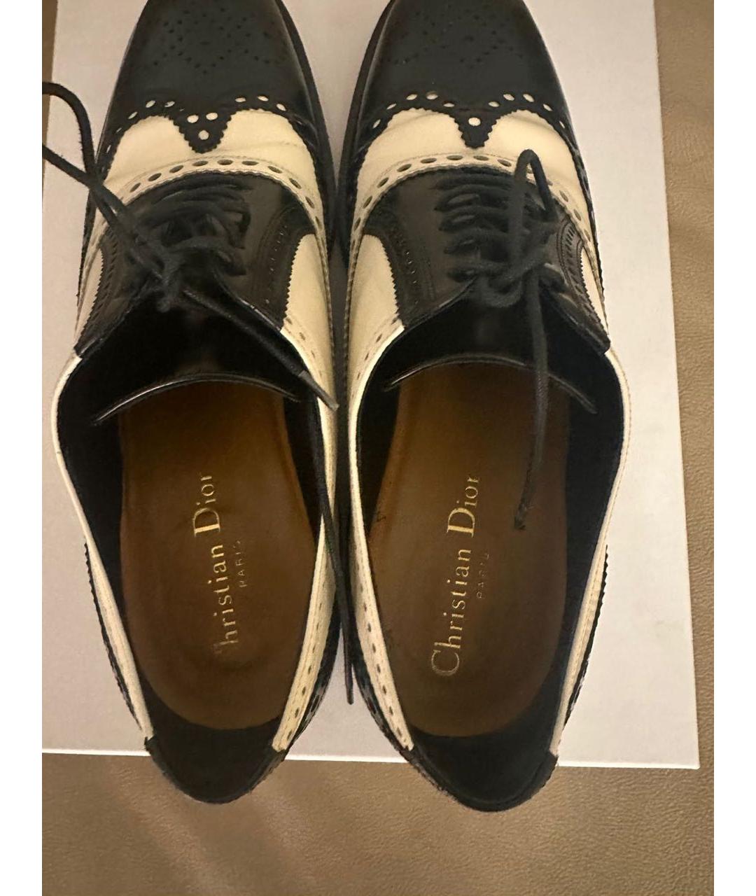 CHRISTIAN DIOR Мульти кожаные брогги и оксфорды, фото 3