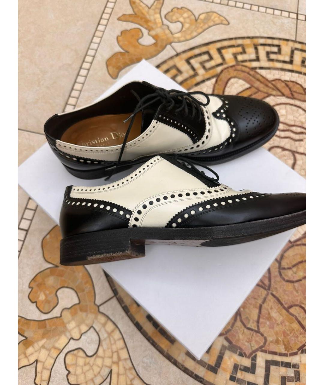 CHRISTIAN DIOR Мульти кожаные брогги и оксфорды, фото 6