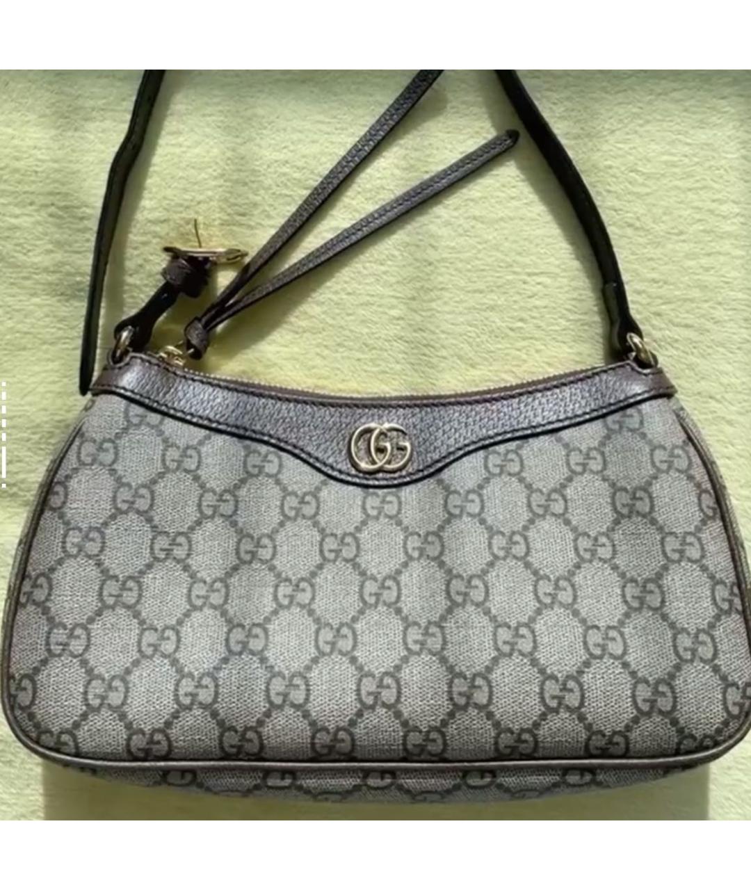 GUCCI Бежевая тканевая сумка через плечо, фото 2