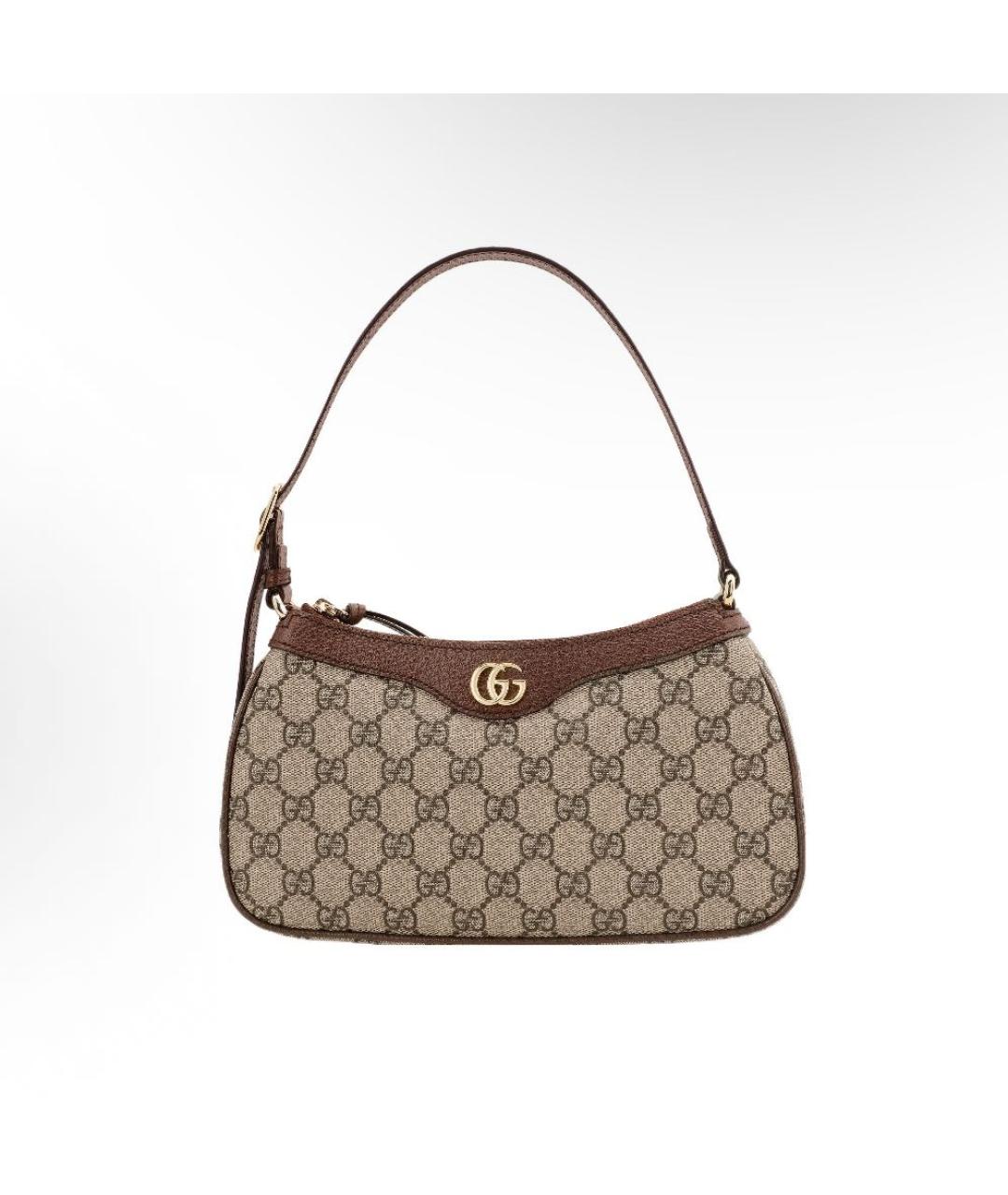 GUCCI Бежевая тканевая сумка через плечо, фото 9