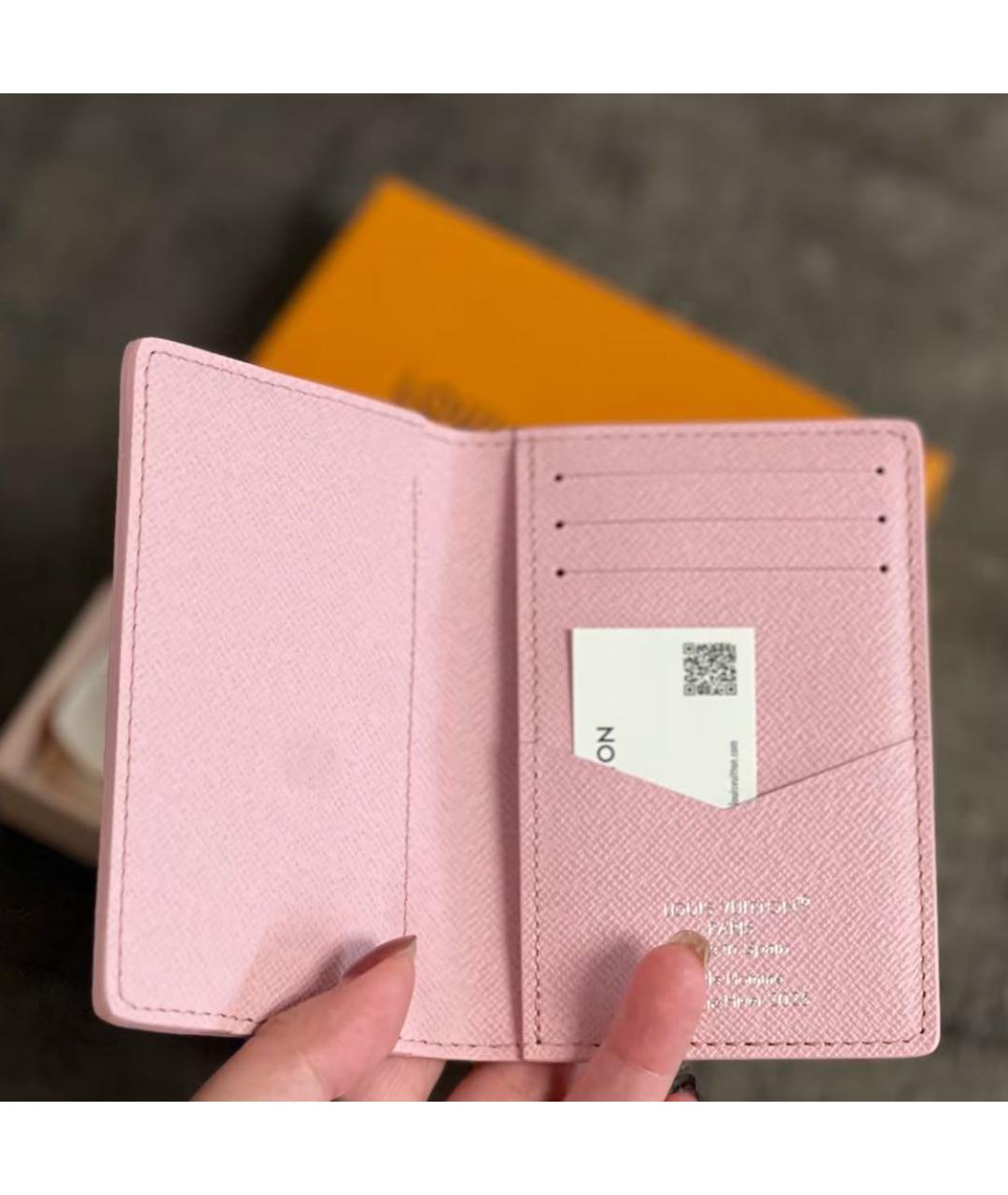 LOUIS VUITTON Розовый кошелек, фото 4
