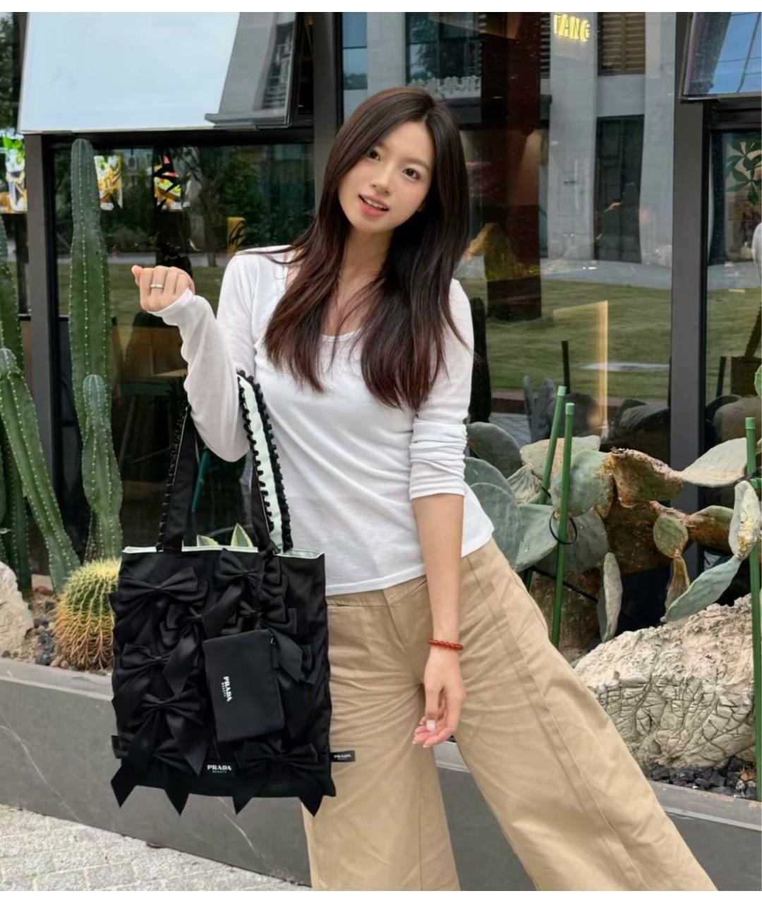 PRADA Черная сумка через плечо, фото 5