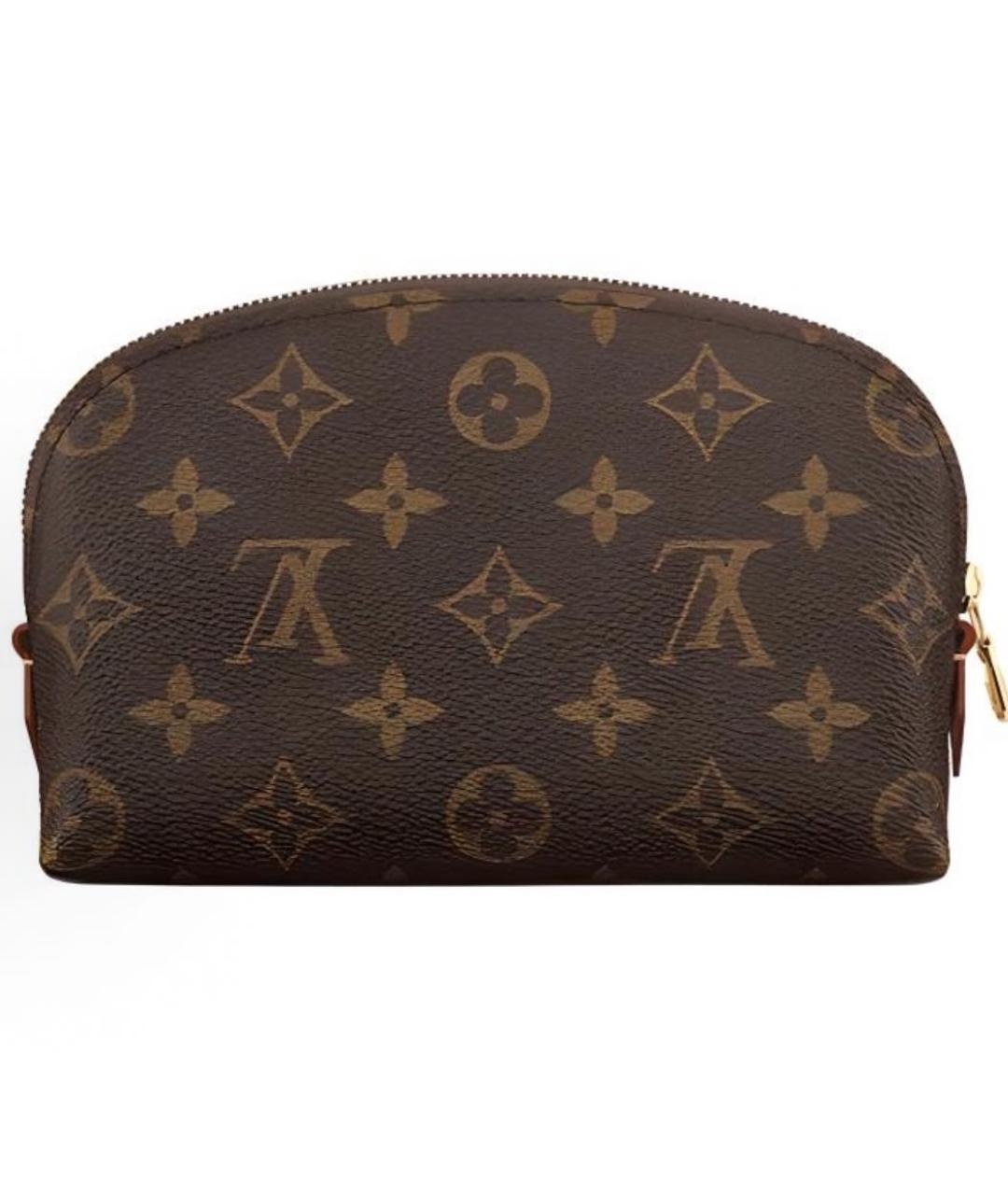 LOUIS VUITTON Коричневая косметичка, фото 4