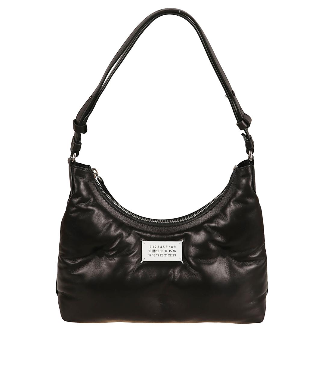 MAISON MARGIELA Черная кожаная сумка через плечо, фото 1