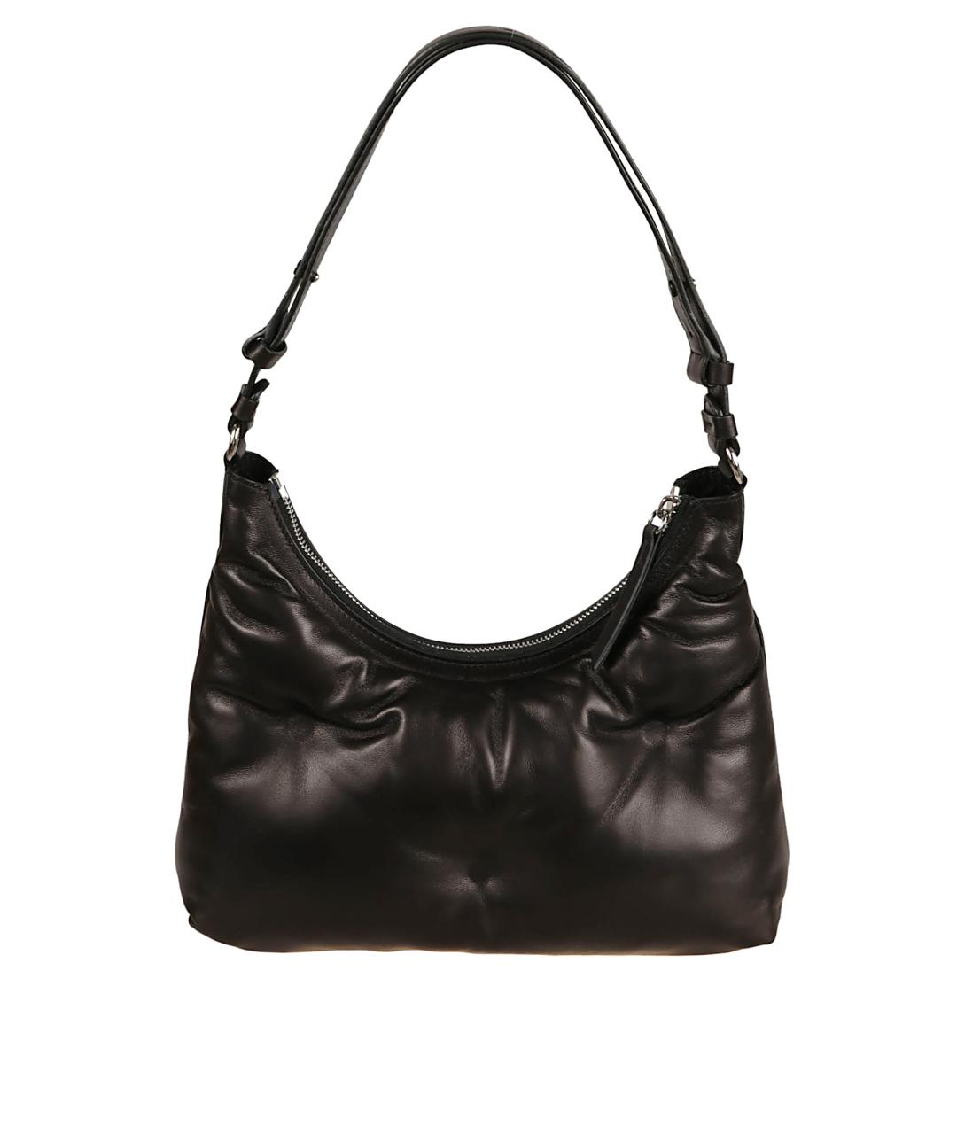 MAISON MARGIELA Черная кожаная сумка через плечо, фото 2