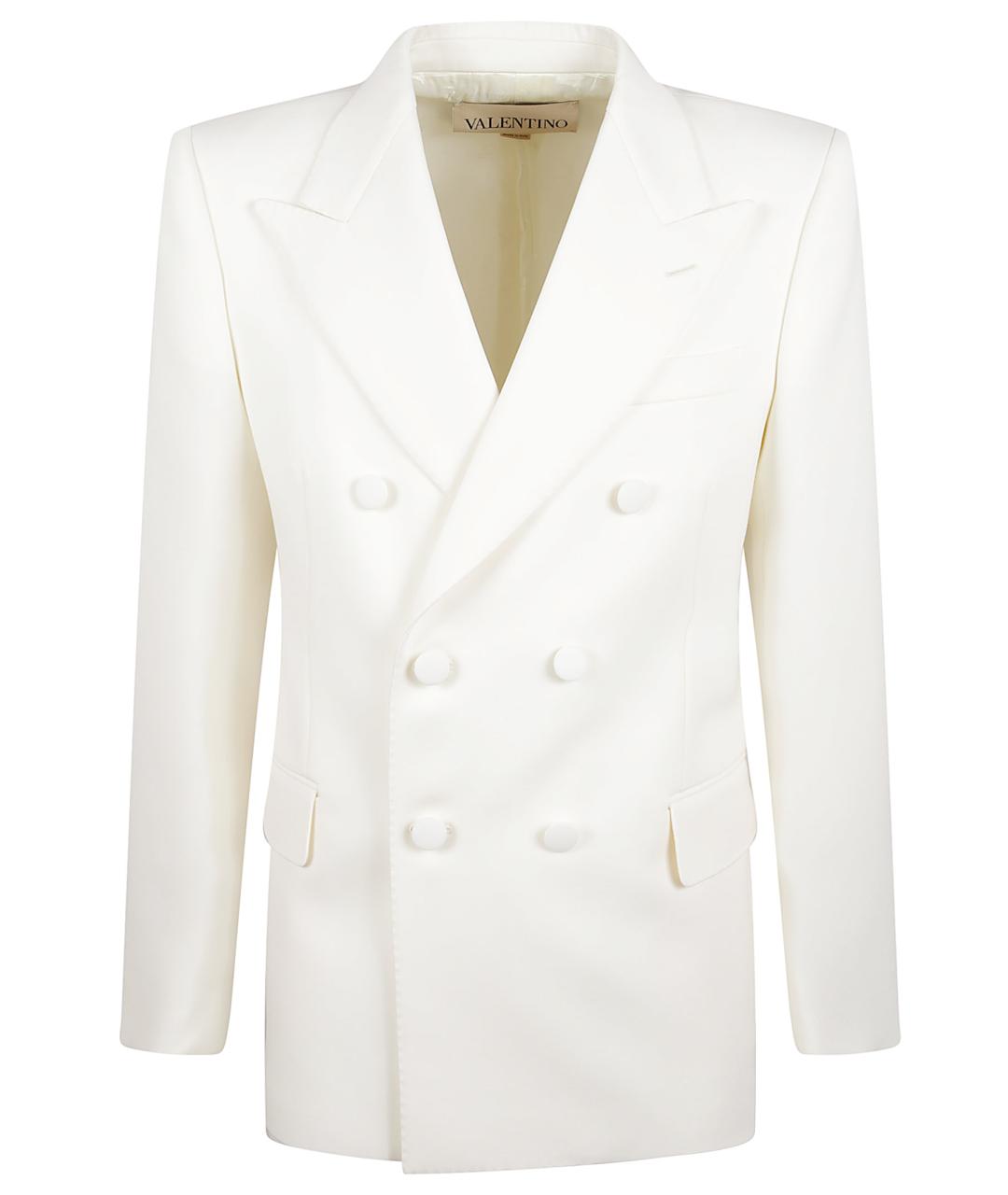 VALENTINO Белый шерстяной пиджак, фото 1