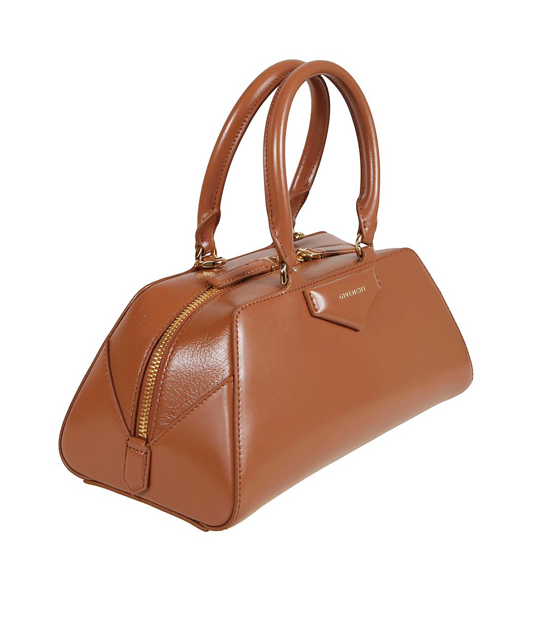 GIVENCHY Коричневая кожаная сумка тоут, фото 3