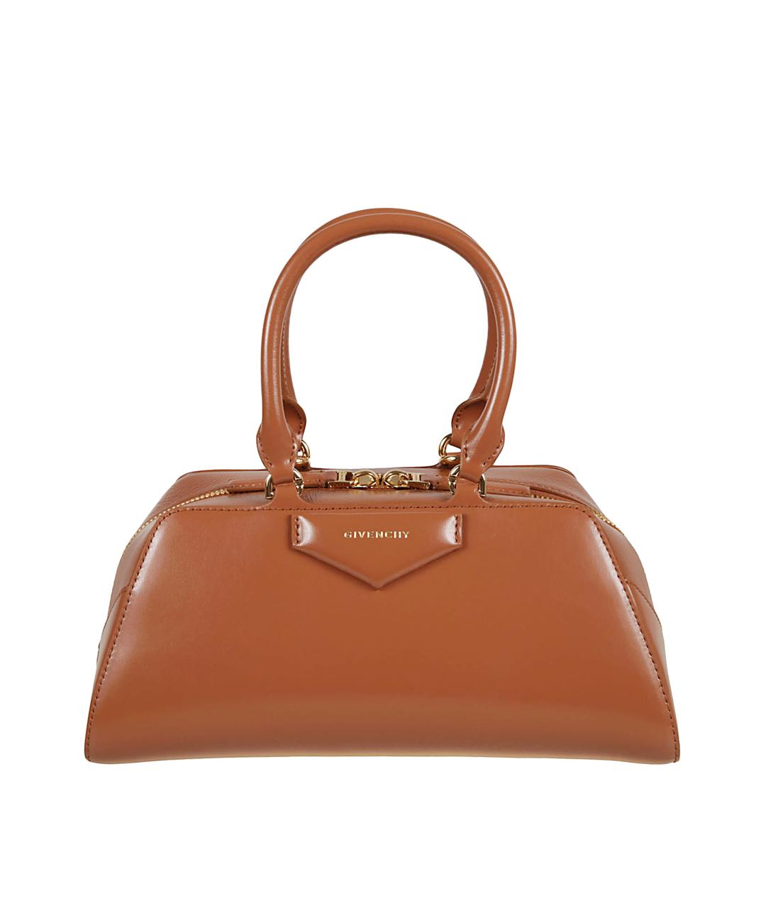 GIVENCHY Коричневая кожаная сумка тоут, фото 1