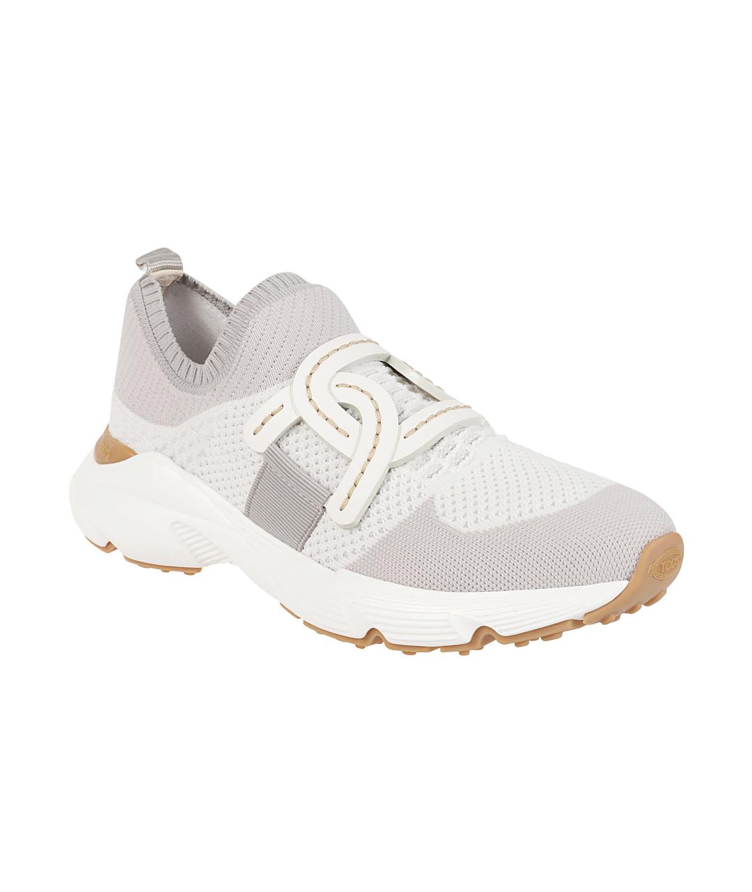 TOD'S Белые текстильные кроссовки, фото 2