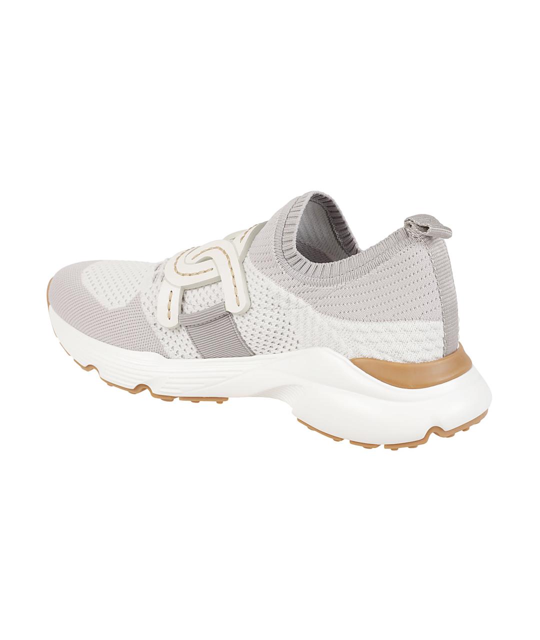 TOD'S Белые текстильные кроссовки, фото 3