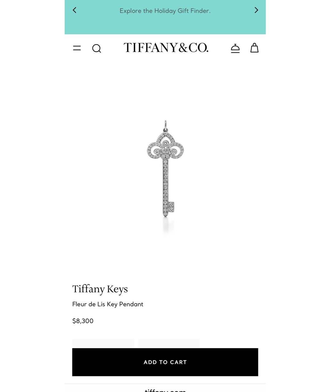 TIFFANY&CO Серебряная платиновая подвеска, фото 6