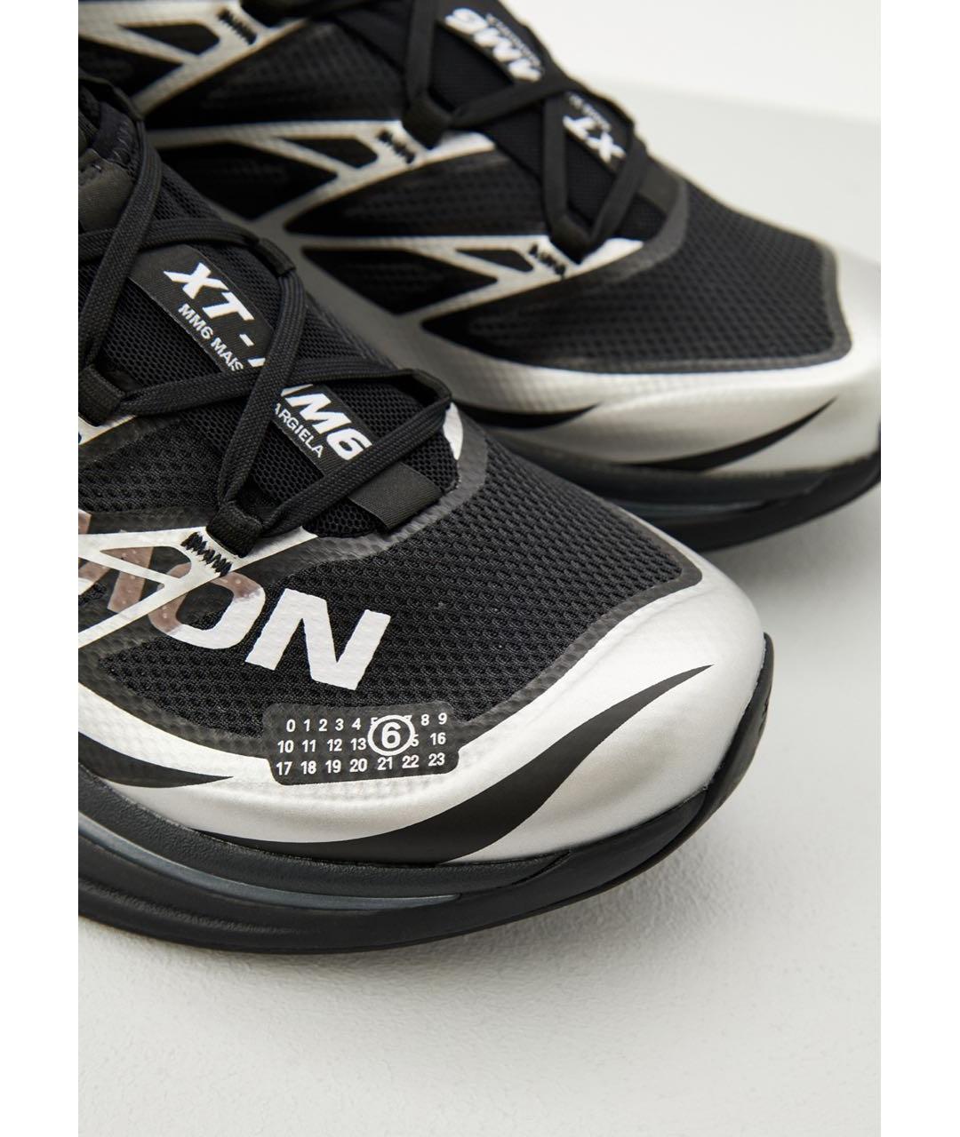 MM6 MAISON MARGIELA Черные текстильные низкие кроссовки / кеды, фото 7