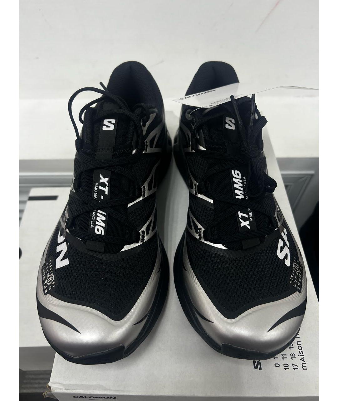 MM6 MAISON MARGIELA Черные текстильные низкие кроссовки / кеды, фото 3