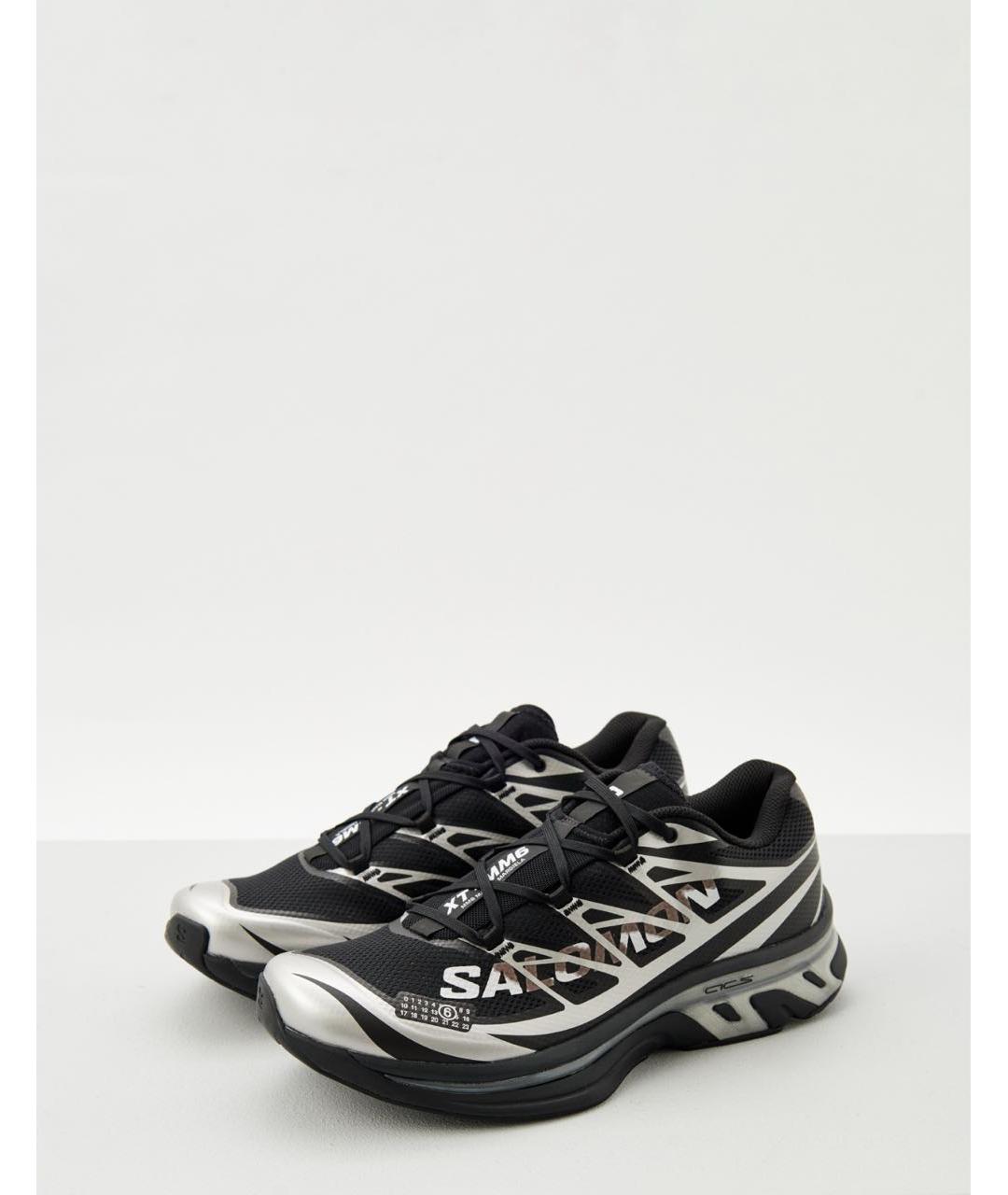 MM6 MAISON MARGIELA Черные текстильные низкие кроссовки / кеды, фото 8