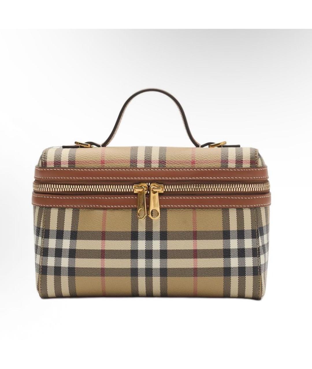 BURBERRY Бежевая сумка с короткими ручками, фото 8