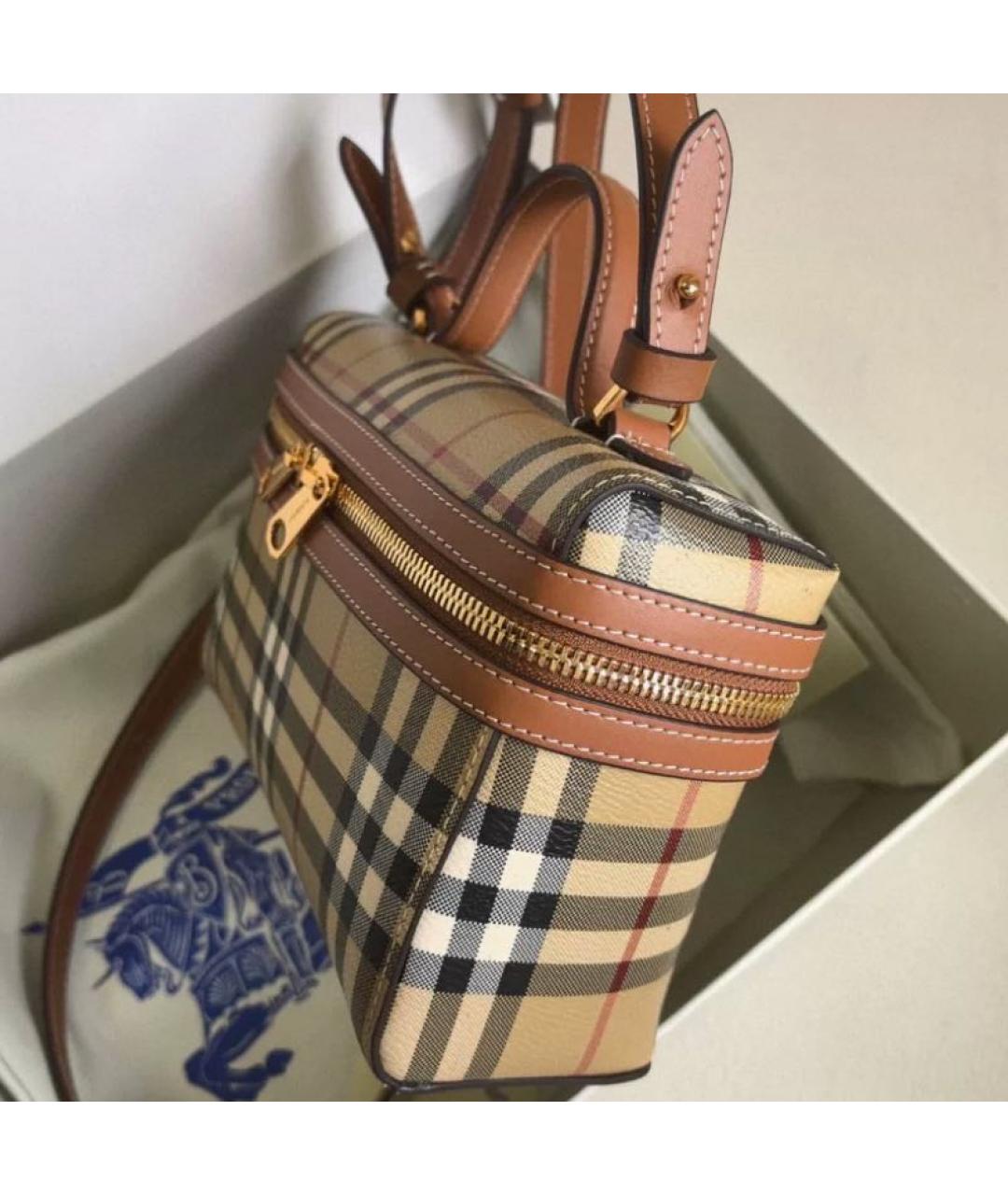 BURBERRY Бежевая сумка с короткими ручками, фото 4