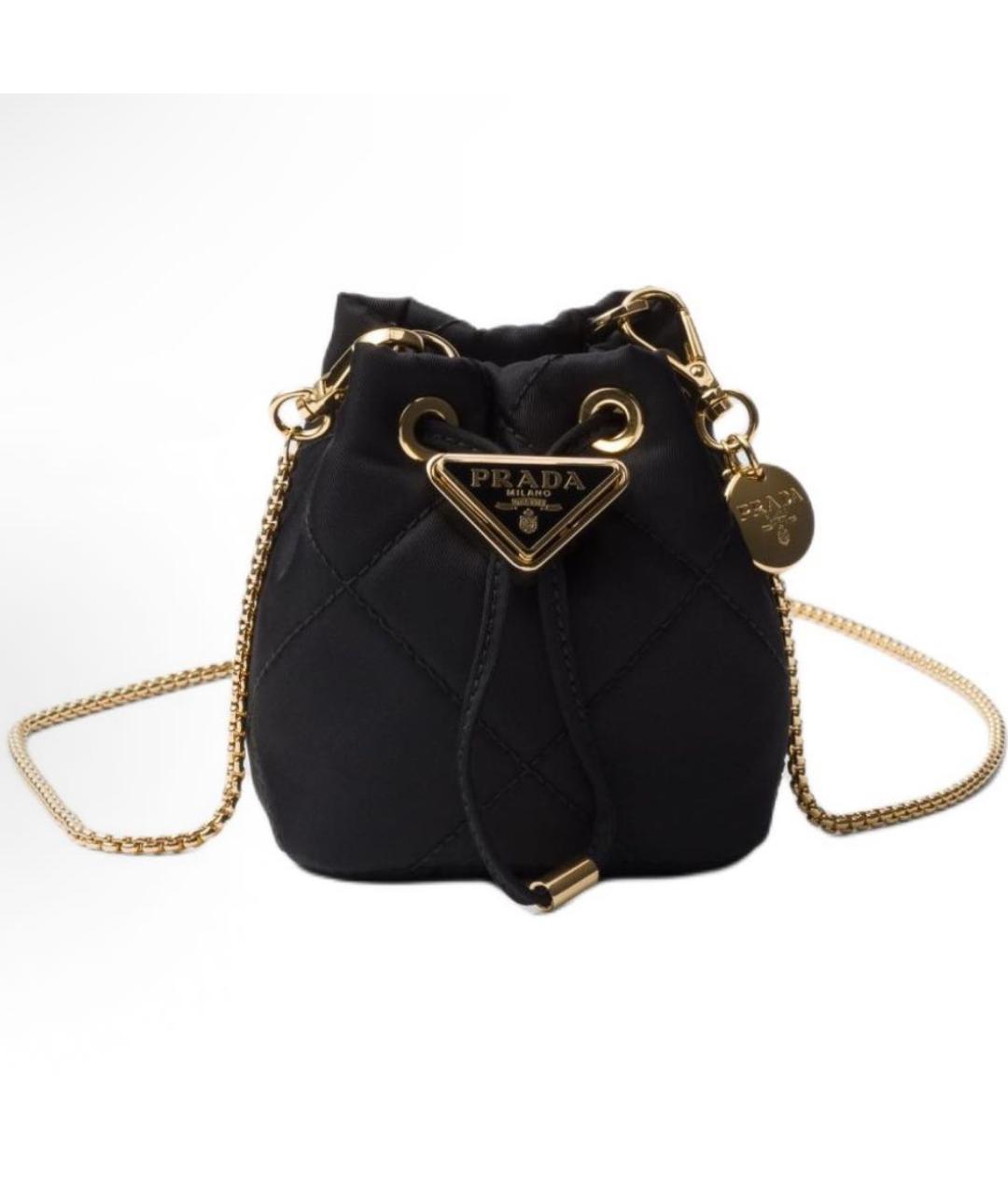 PRADA Черная тканевая сумка через плечо, фото 8