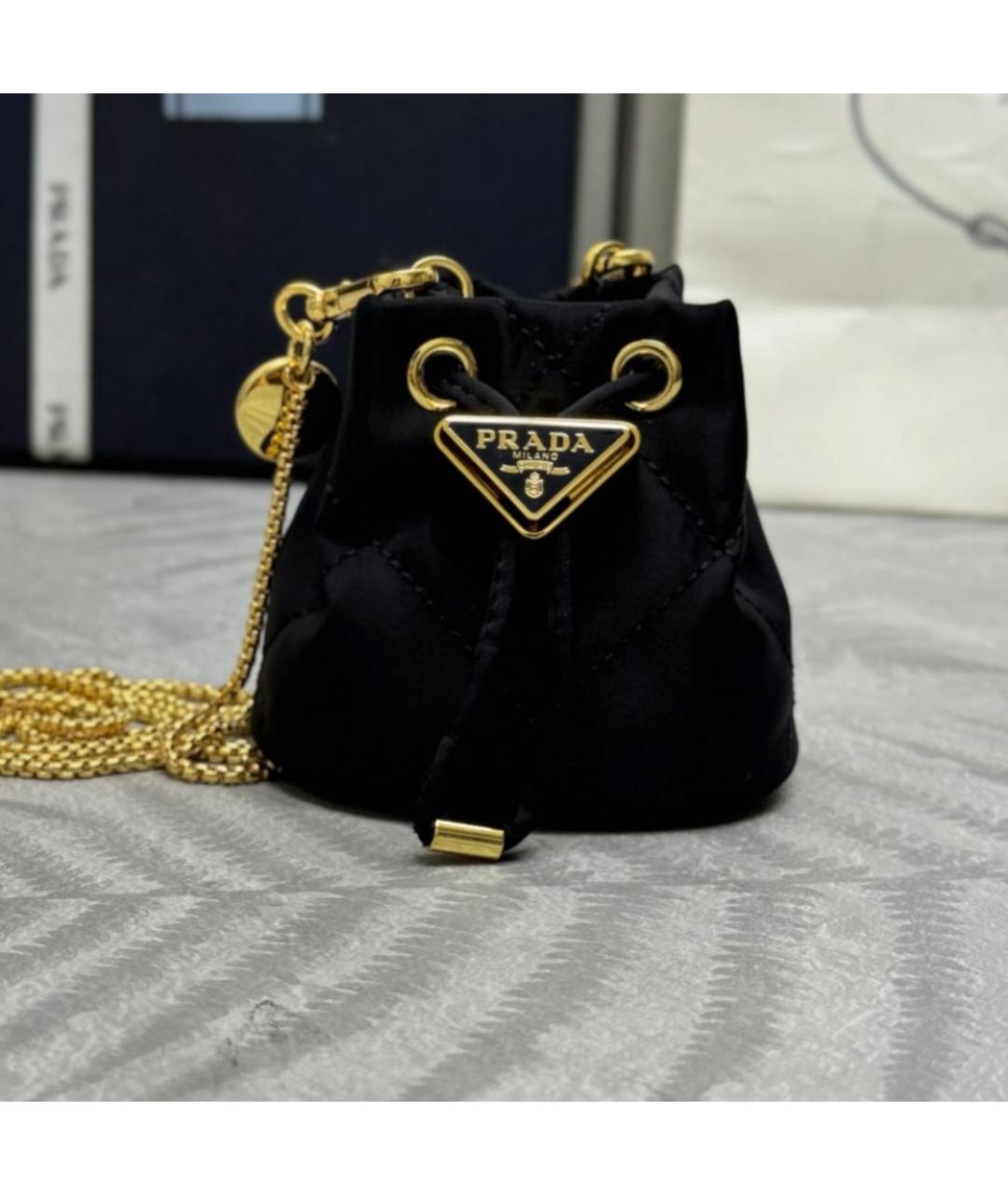 PRADA Черная тканевая сумка через плечо, фото 2