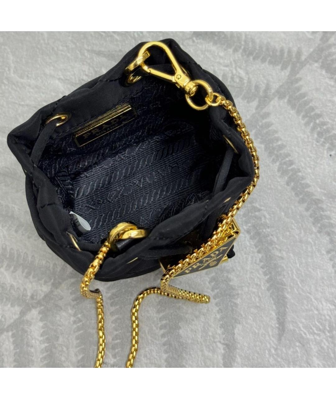 PRADA Черная тканевая сумка через плечо, фото 7