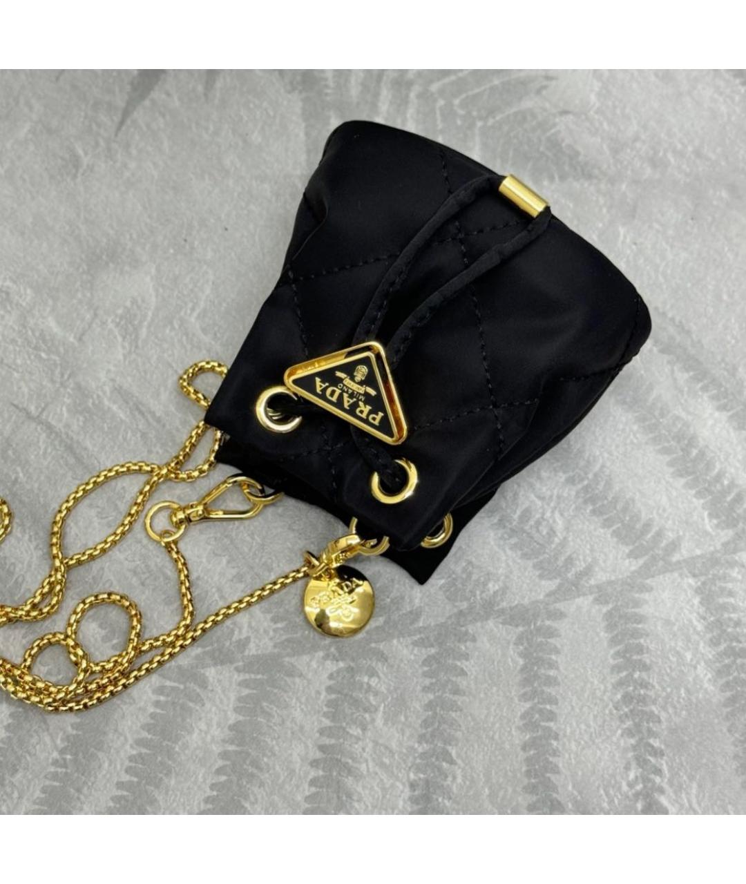 PRADA Черная тканевая сумка через плечо, фото 6