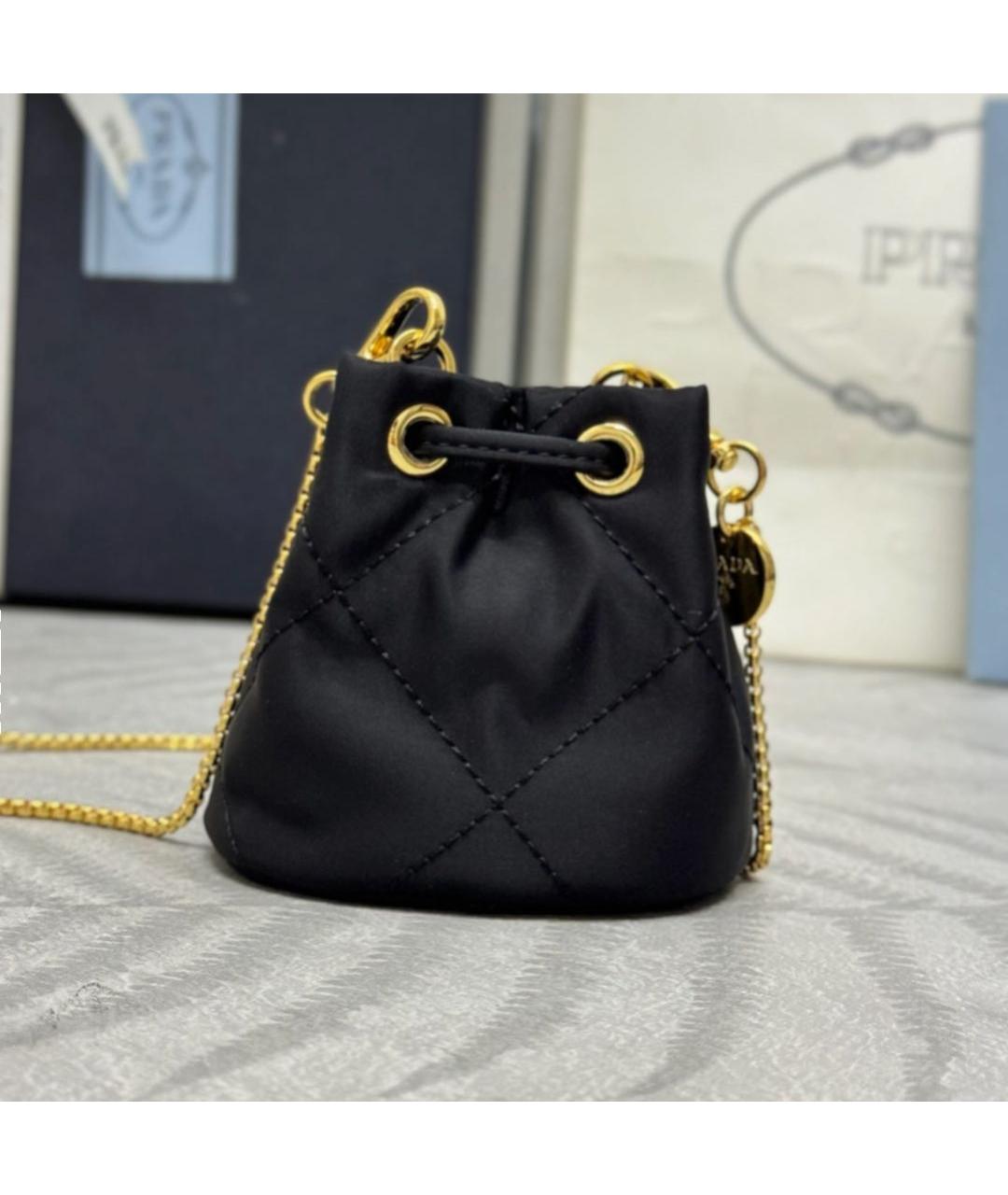 PRADA Черная тканевая сумка через плечо, фото 3