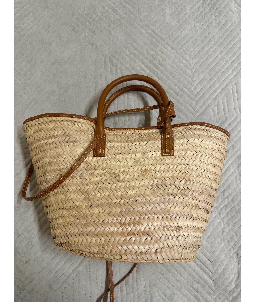 JACQUEMUS Бежевая пляжная сумка, фото 2