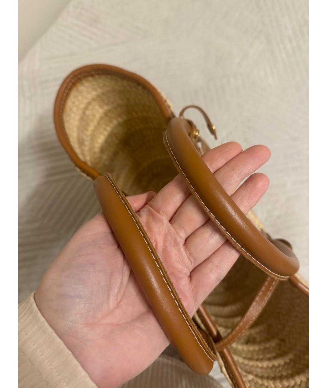 JACQUEMUS Бежевая пляжная сумка, фото 5