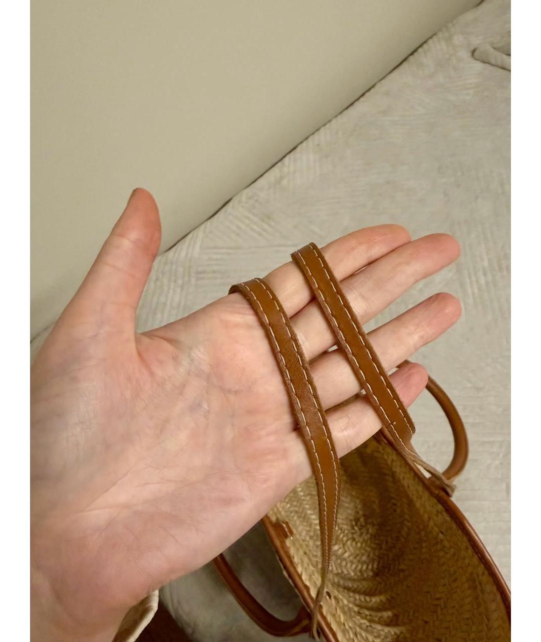 JACQUEMUS Бежевая пляжная сумка, фото 6
