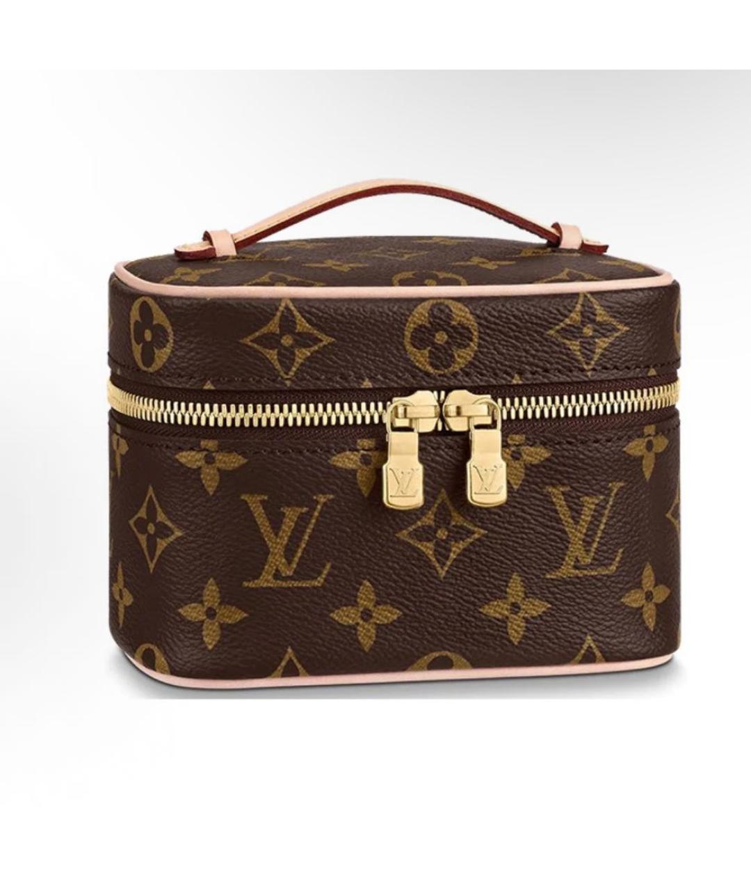 LOUIS VUITTON Коричневая косметичка, фото 6