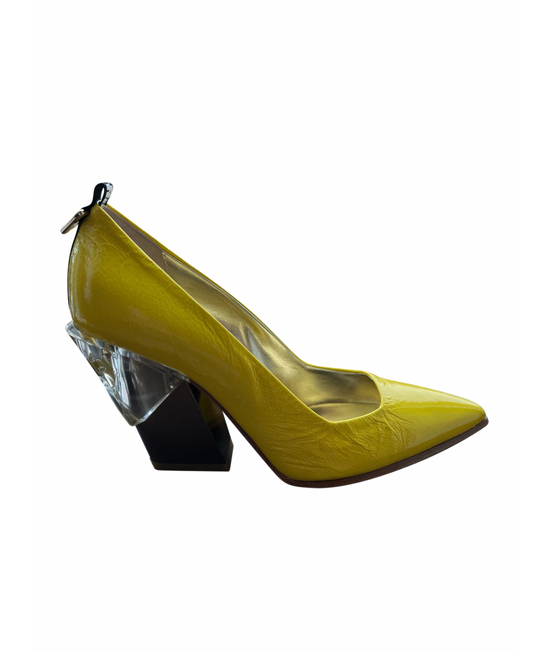 LORIBLU Желтые кожаные туфли, фото 1