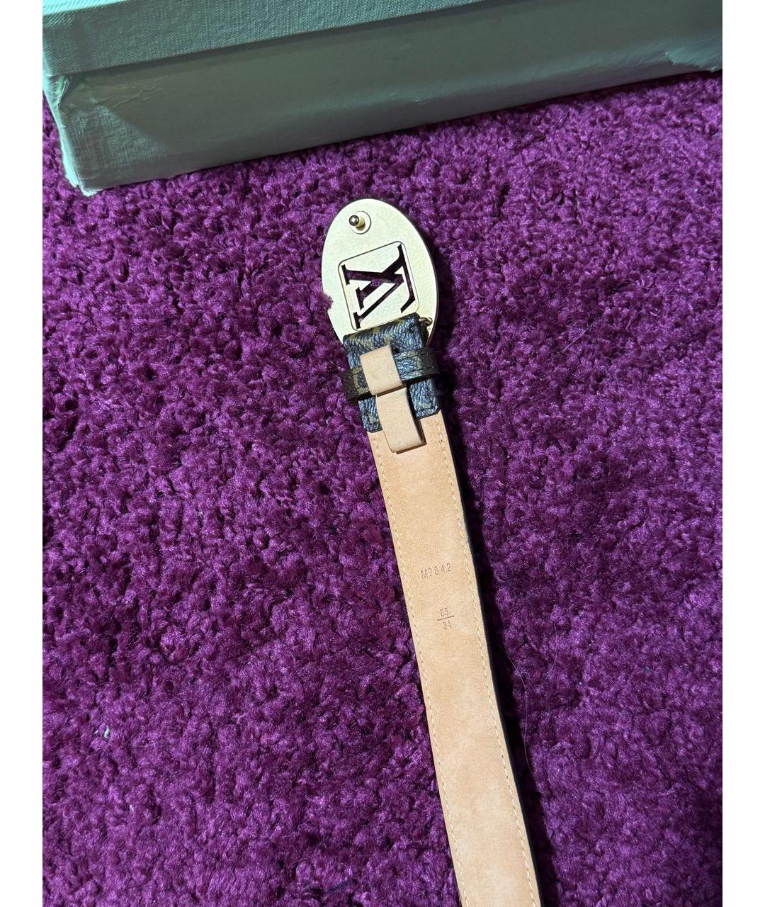 LOUIS VUITTON Коричневый ремень, фото 3