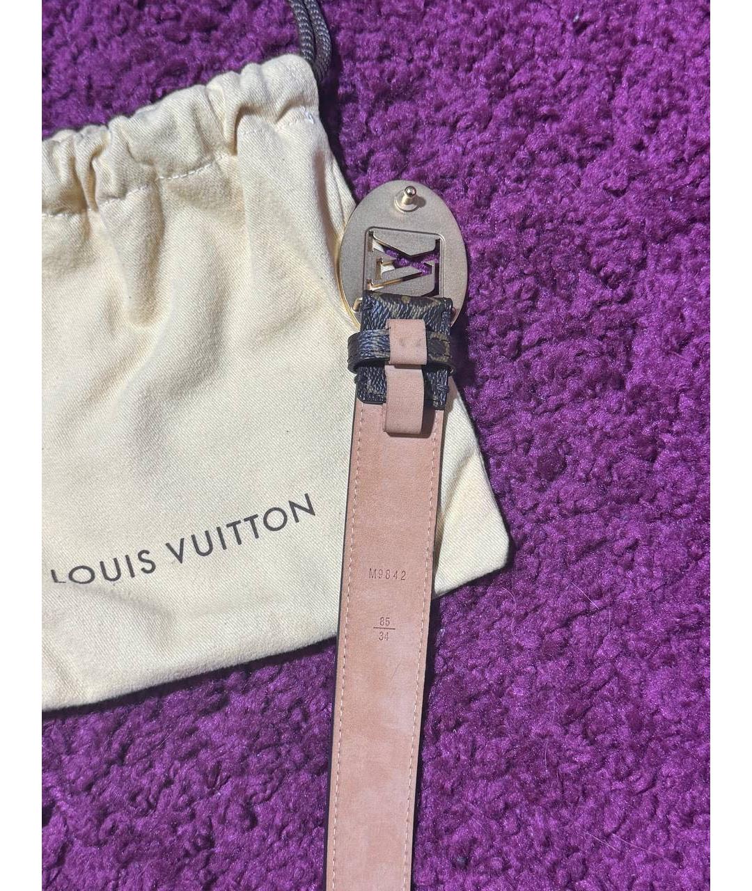 LOUIS VUITTON Коричневый ремень, фото 4