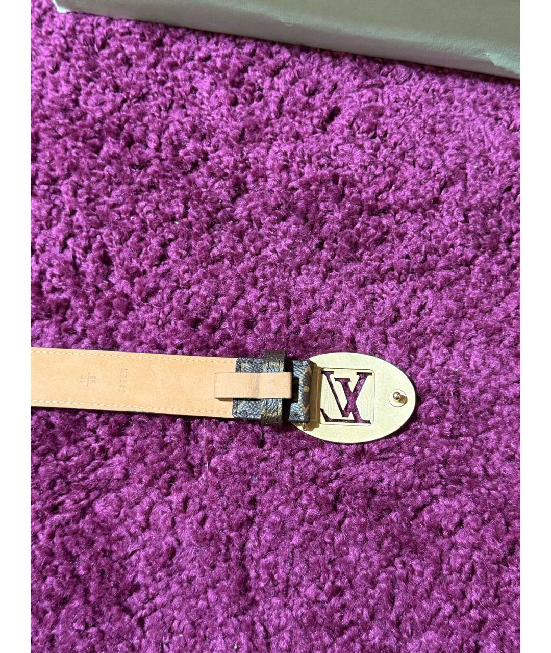 LOUIS VUITTON Коричневый ремень, фото 2