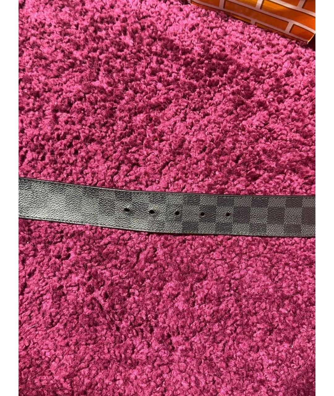 LOUIS VUITTON Черный ремень, фото 3