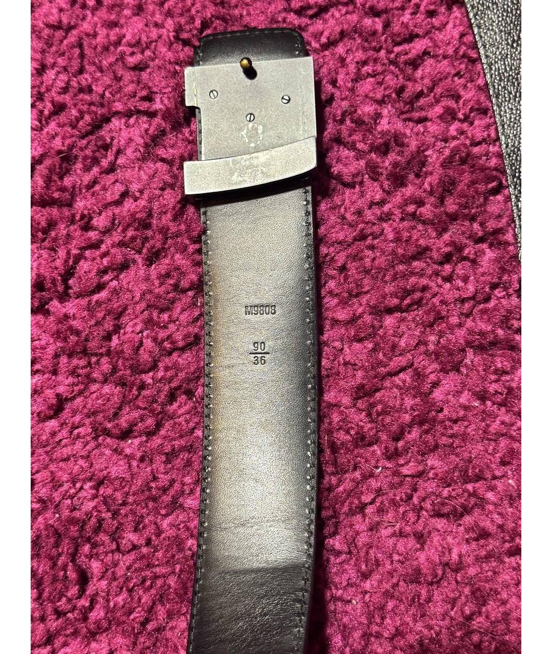 LOUIS VUITTON Черный ремень, фото 4