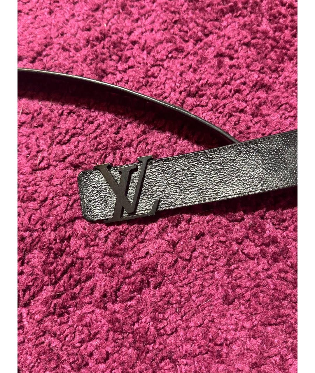 LOUIS VUITTON Черный ремень, фото 2