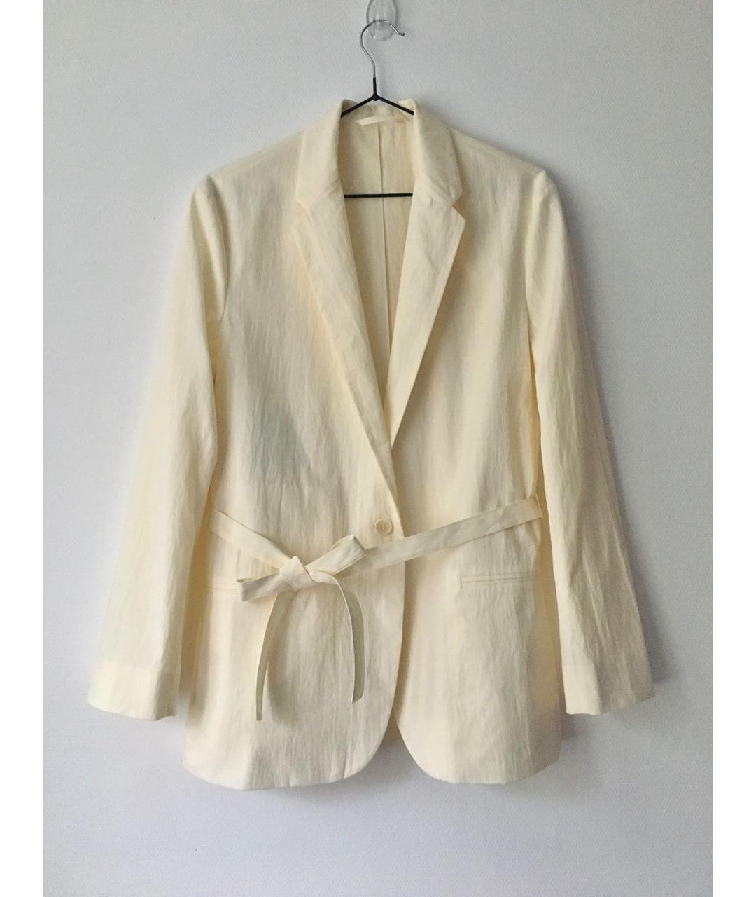 COS Бежевый хлопковый жакет/пиджак, фото 4