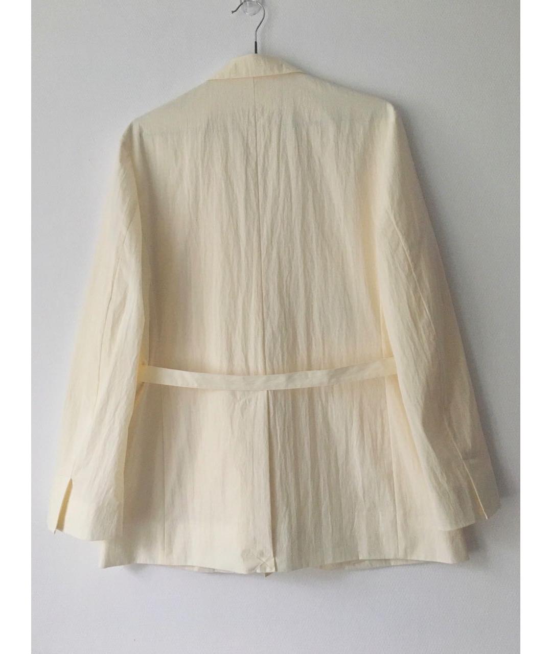 COS Бежевый хлопковый жакет/пиджак, фото 8